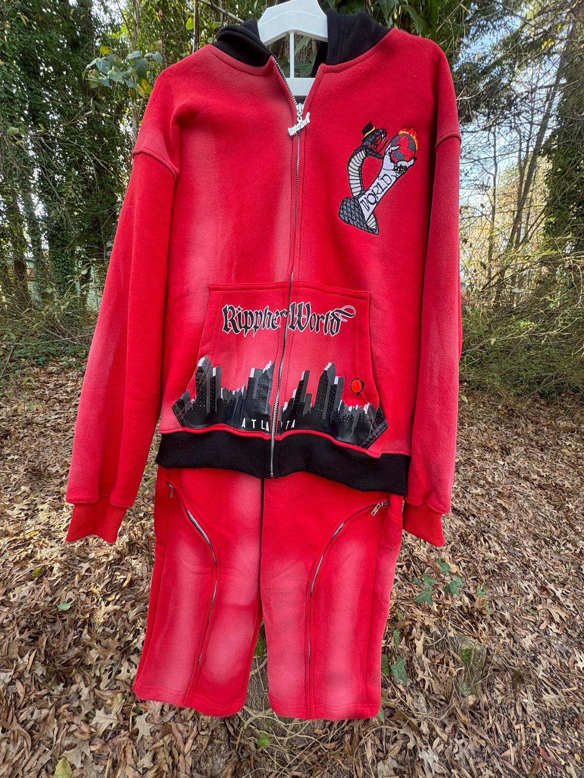 Lava Red Rippherworld Sweatsuit