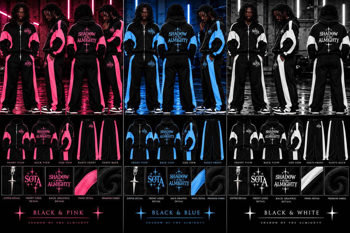 Sota Black sweatsuit