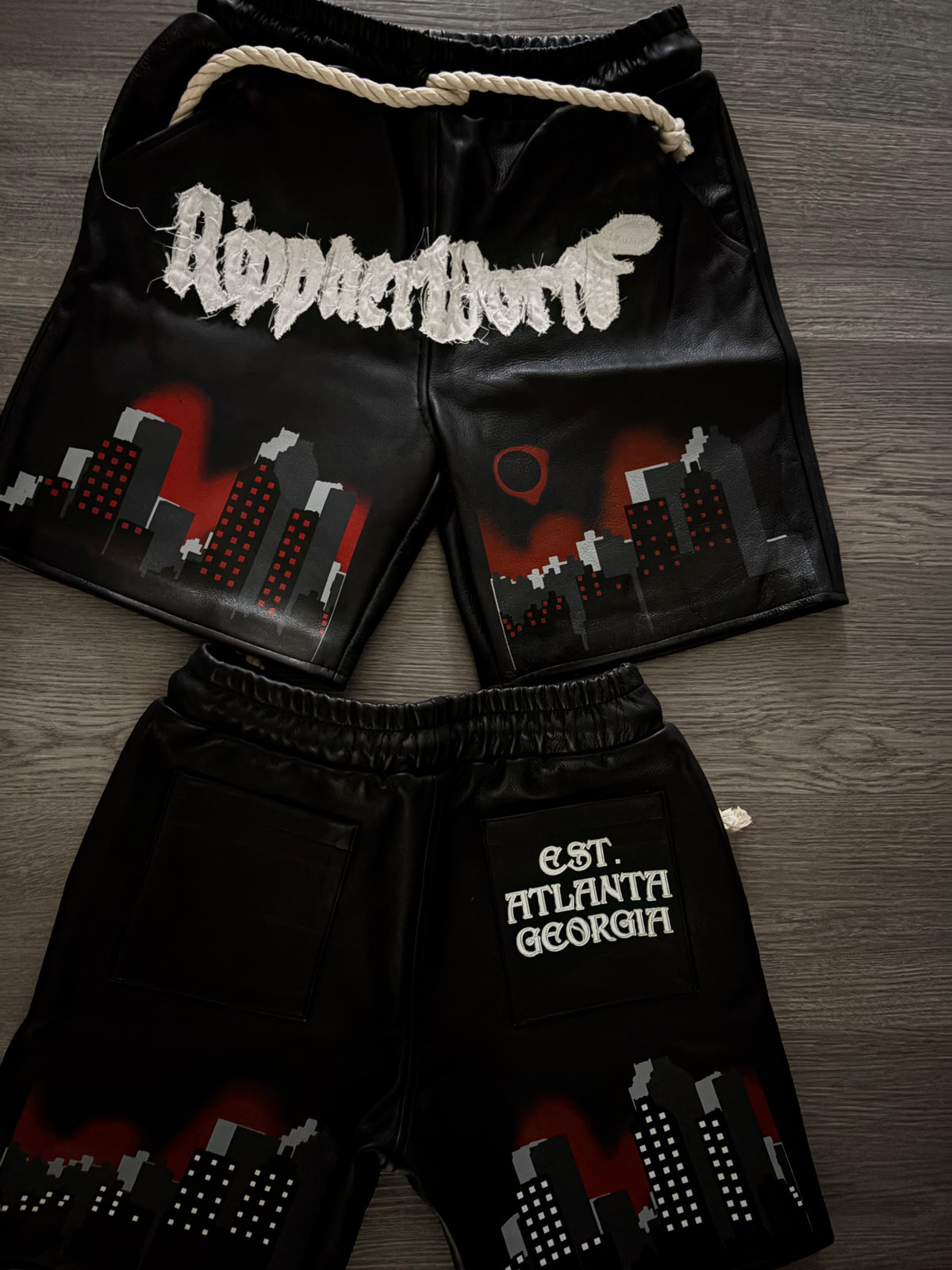Rippherworld leather shorts