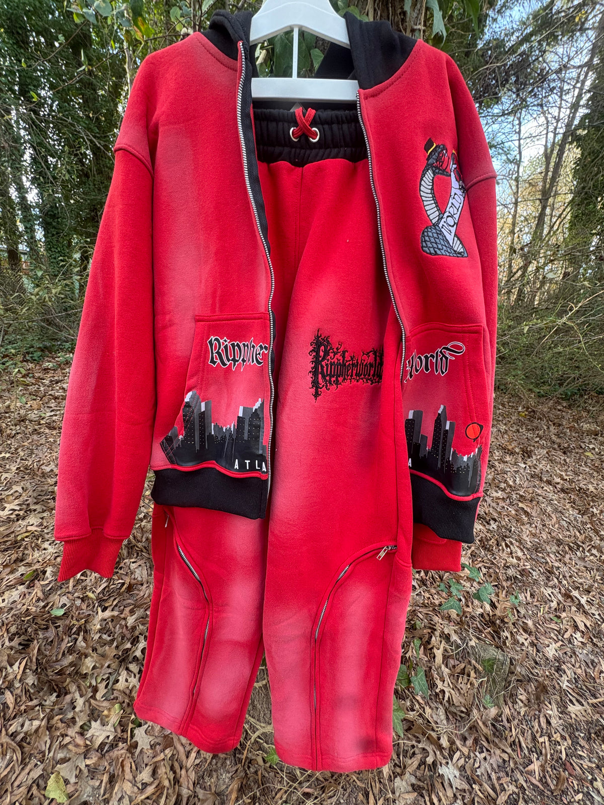 Lava Red Rippherworld Sweatsuit