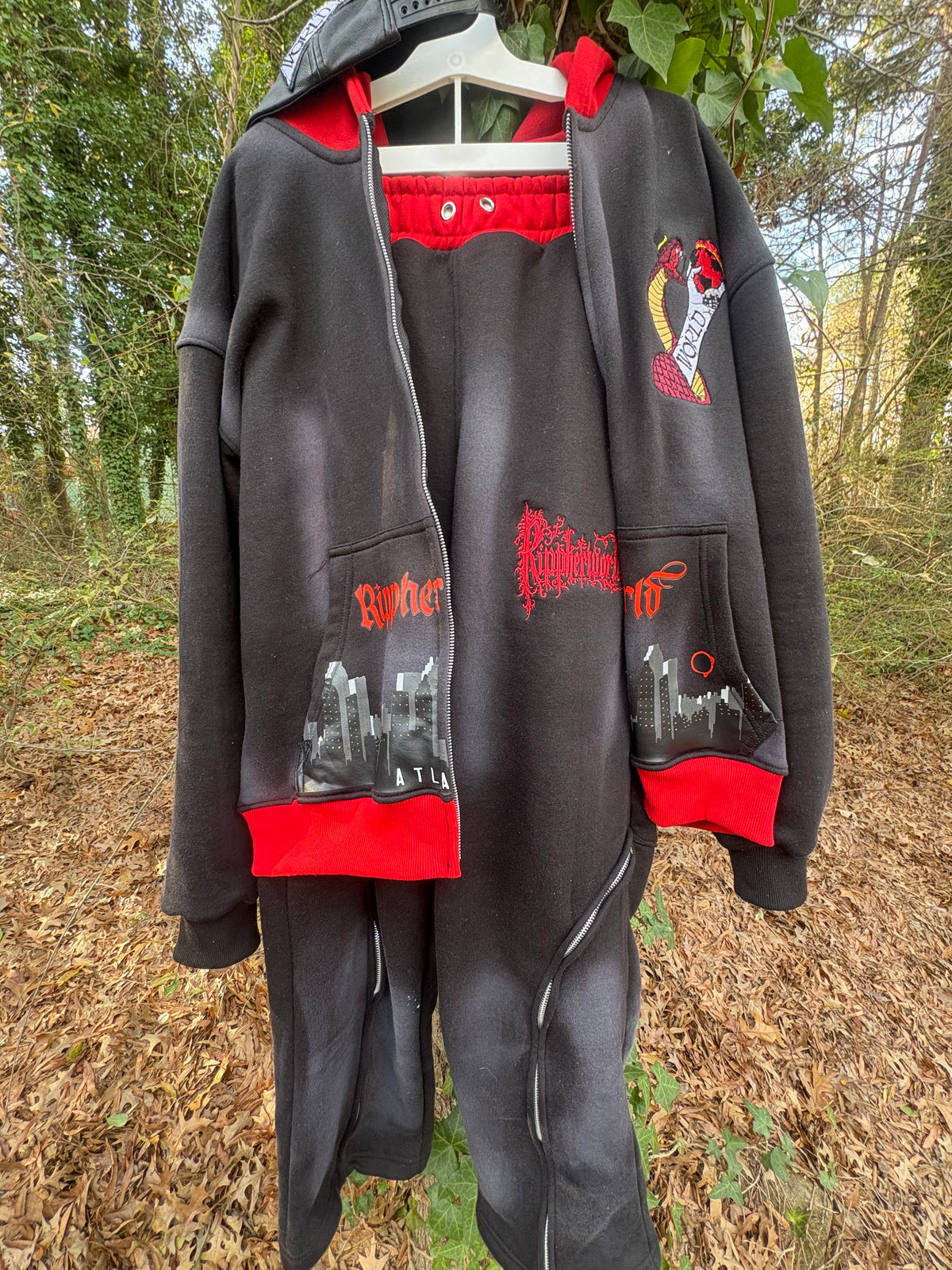Midnight Black Rippherworld Sweatsuit