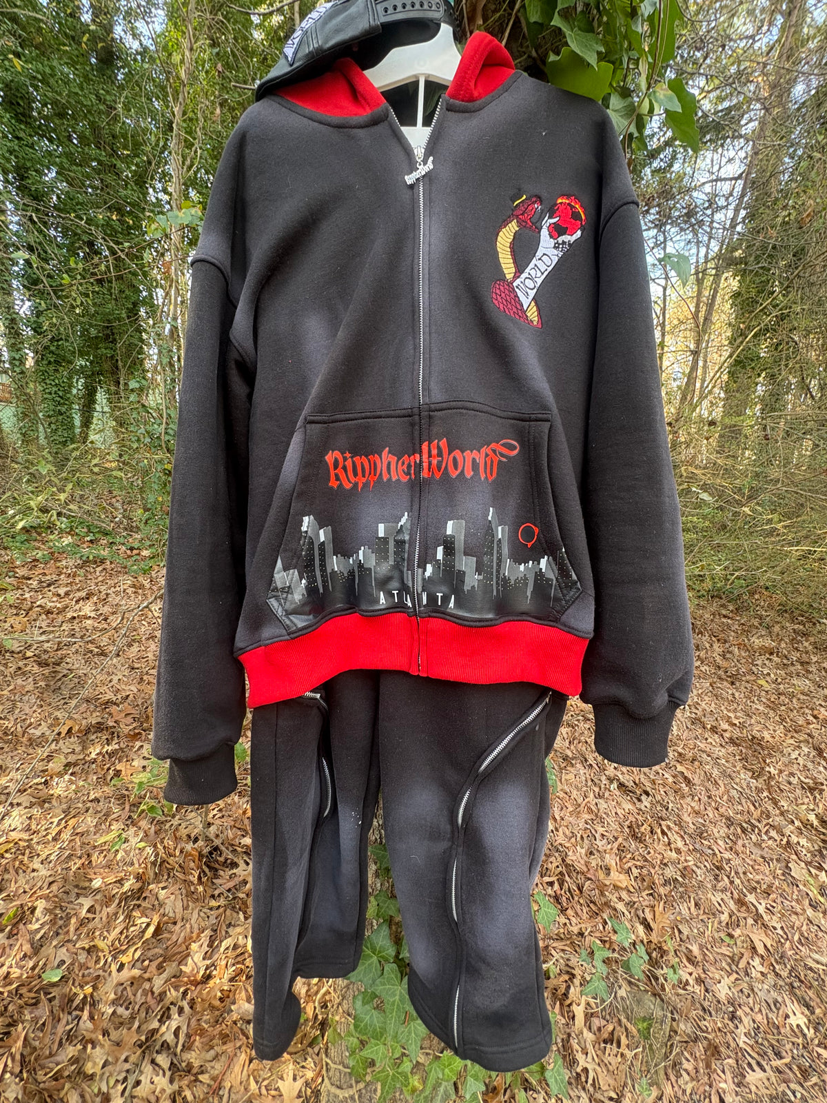 Midnight Black Rippherworld Sweatsuit