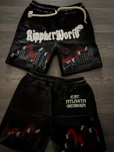 Rippherworld Leather shorts