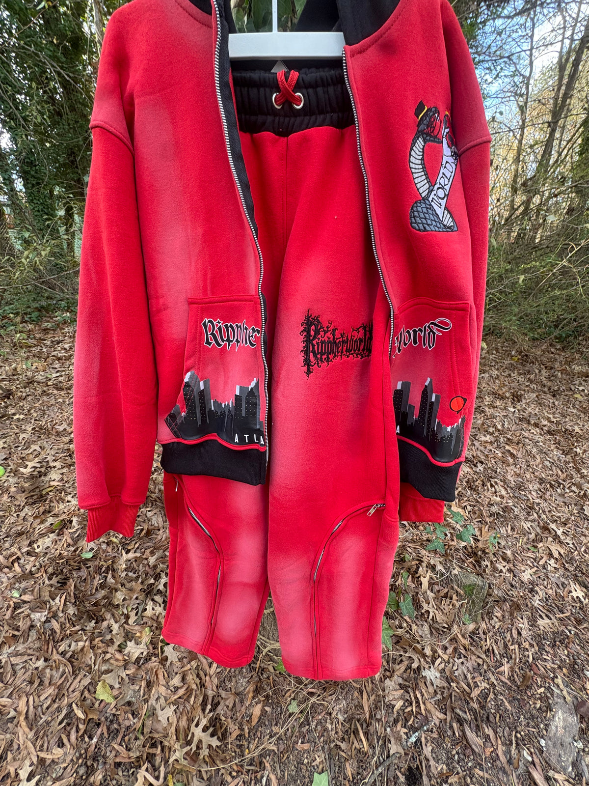 Lava Red Rippherworld Sweatsuit