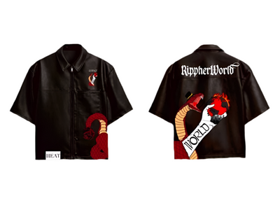 Rippherworld Leather jacket/shorts mockup