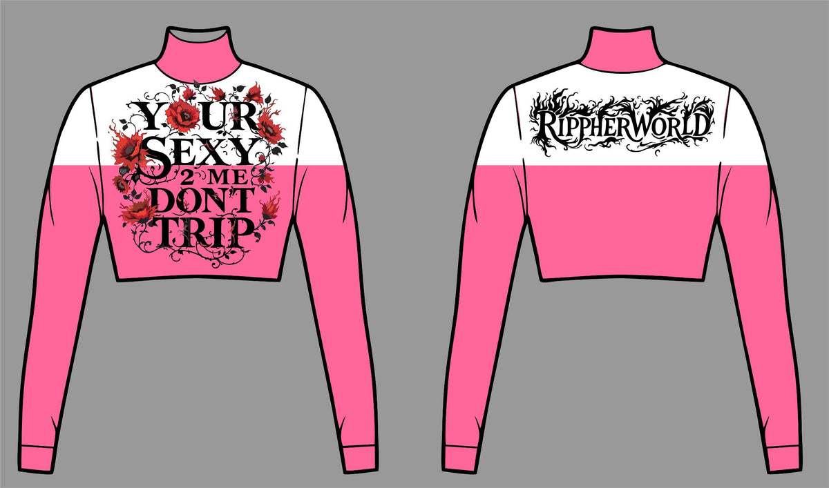 Blossom Pink Rippherworld Crop Top Set