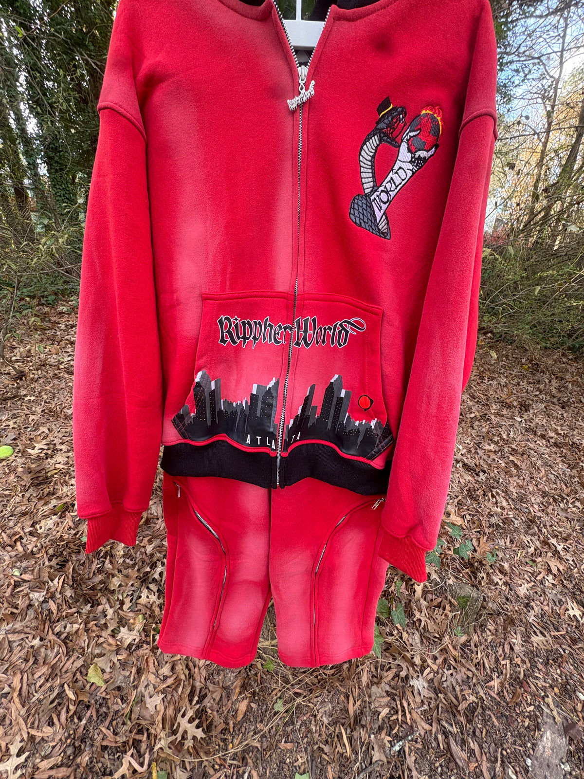 Lava Red Rippherworld Sweatsuit