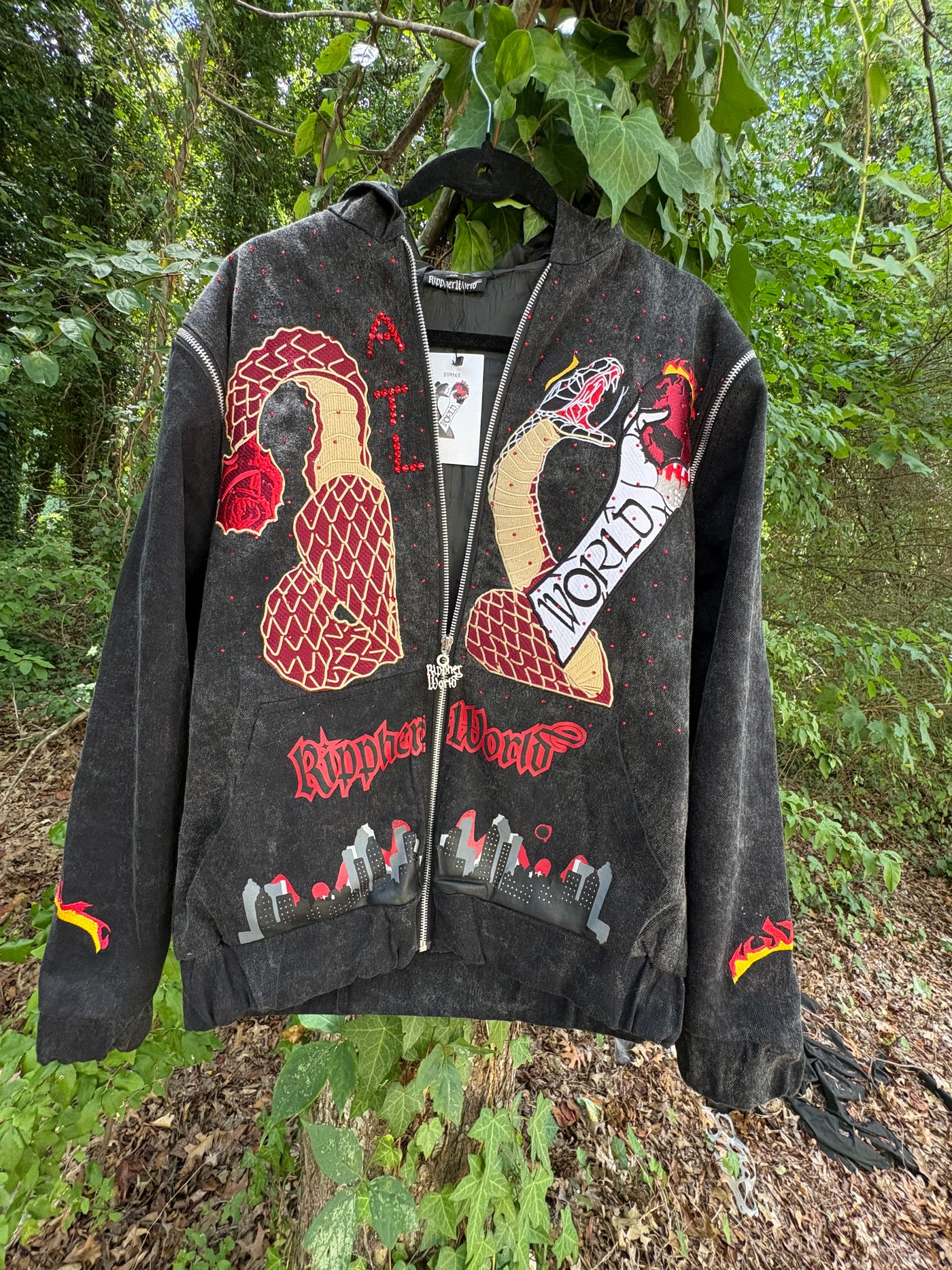 Black Rippherworld denim jackets
