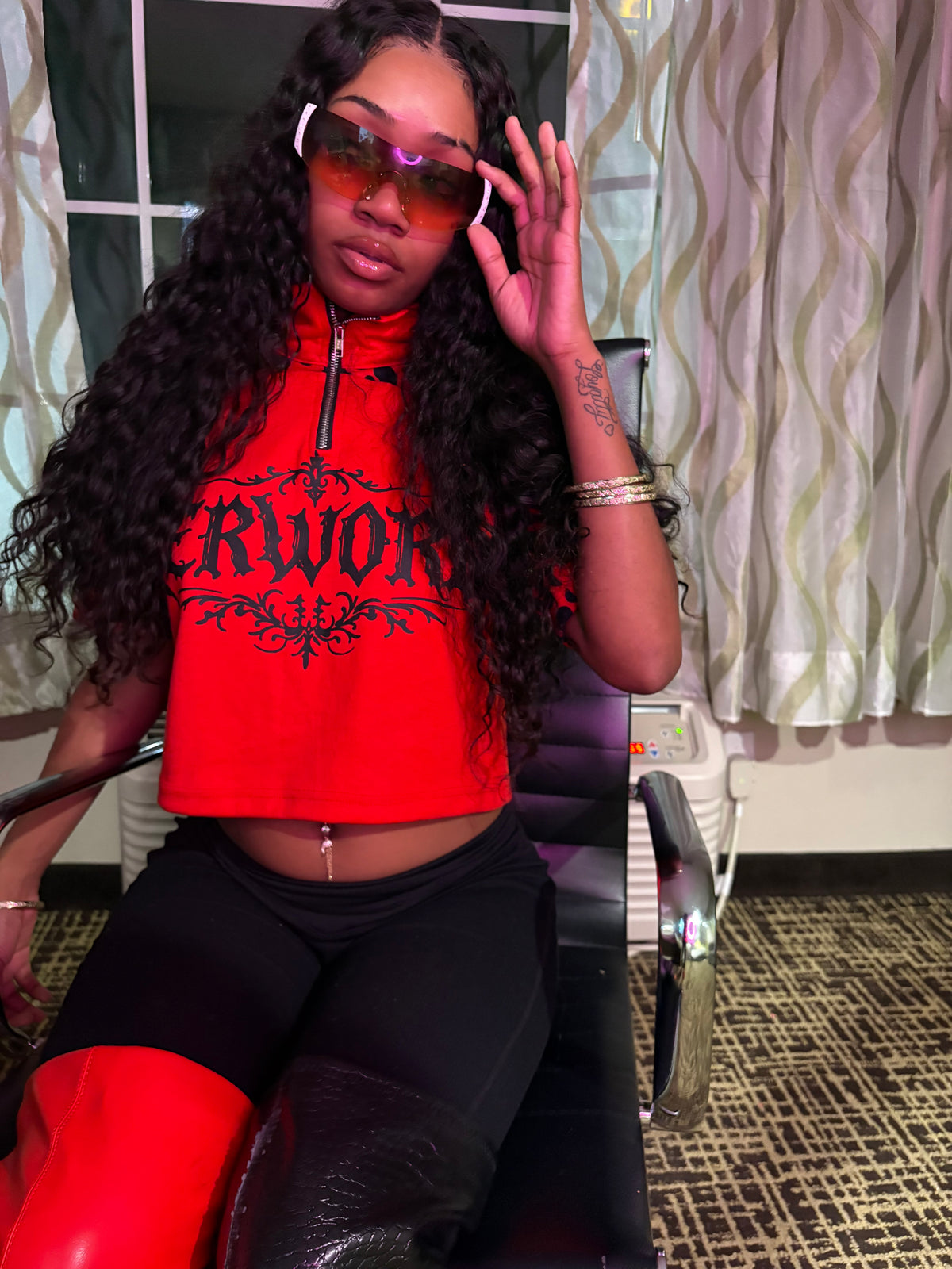 Rippherworld Cropped Polo Shirt