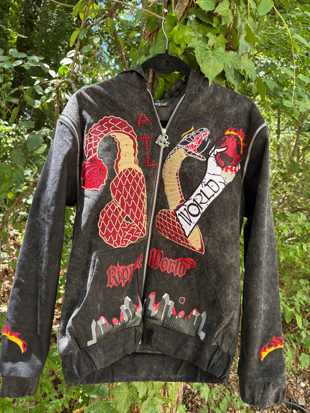 Black Rippherworld denim jackets