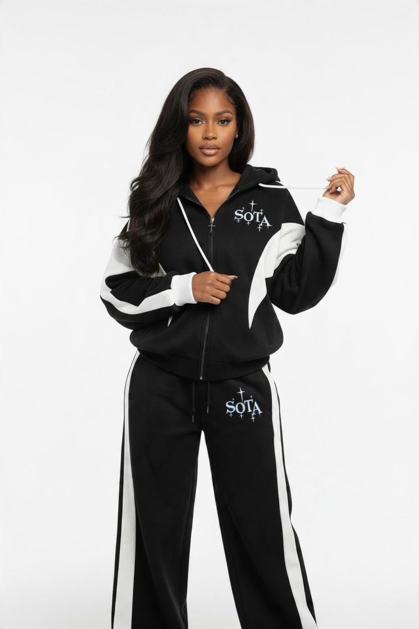 Sota Black sweatsuit