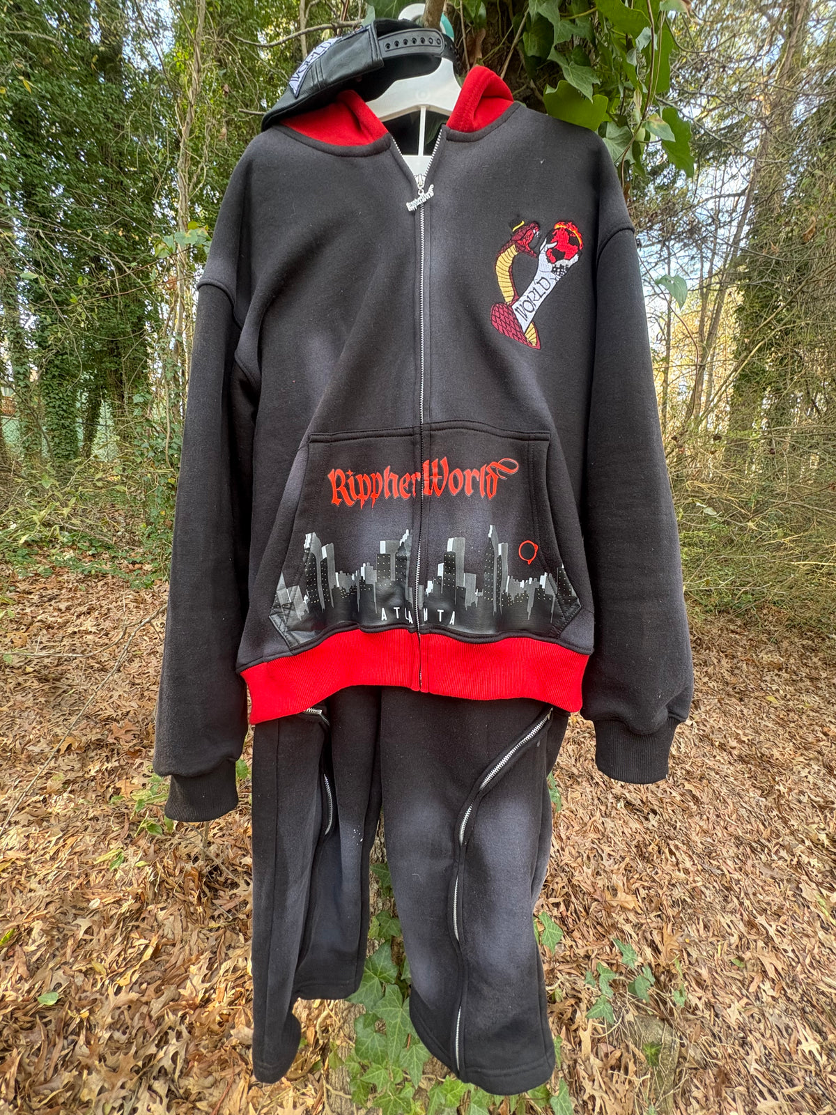 Midnight Black Rippherworld Sweatsuit