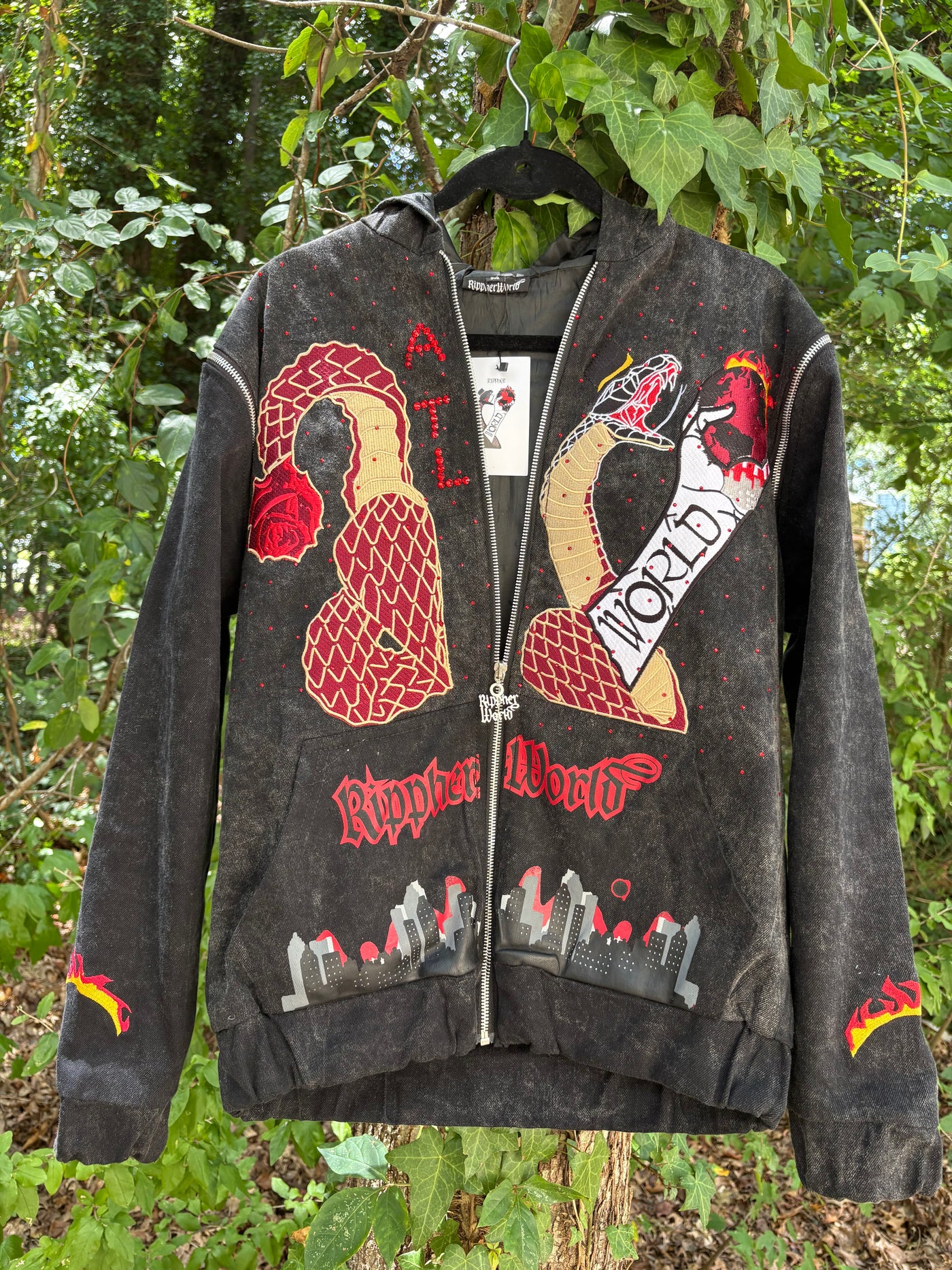 Black Rippherworld denim jackets