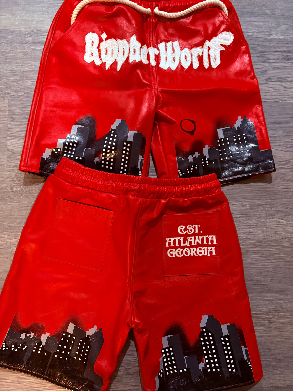 Rippherworld leather shorts